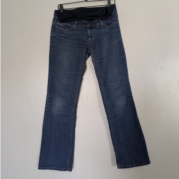 Lilac Maternity Denim Pants Womens Small Dark Wash Jeans 30x30 - Picture 1 of 8